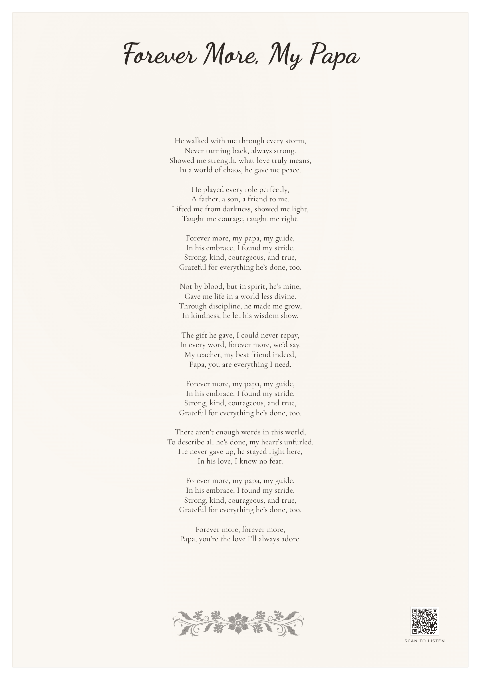 Forever More, My Papa
